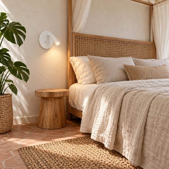 Eglo fanzarotta applique per comodino camera da letto led 3w 3000k 14,5cm con usb rotonda bianca