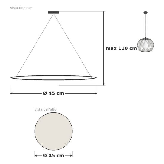 Eglo lodods lampadario a sospensione 45cm per sala da pranzo moderno nero