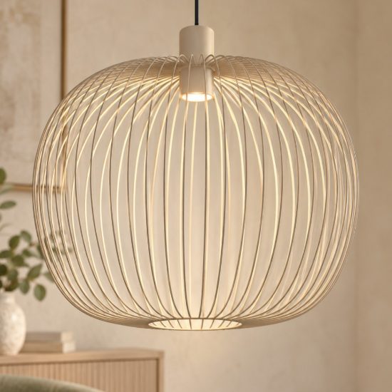 Eglo lodods lampadario a sospensione 45cm per sala da pranzo moderno sabbia