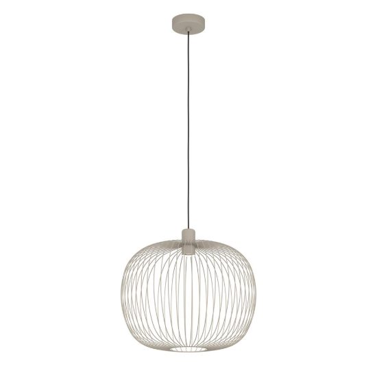 Eglo lodods lampadario a sospensione 45cm per sala da pranzo moderno sabbia