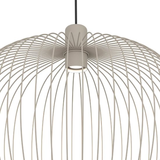 Eglo lodods lampadario a sospensione 45cm per sala da pranzo moderno sabbia