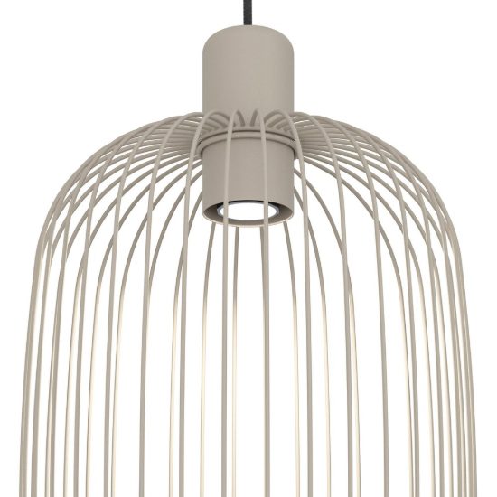 Eglo lodods lampada a sospensione 22cm per sala da pranzo moderna sabbia