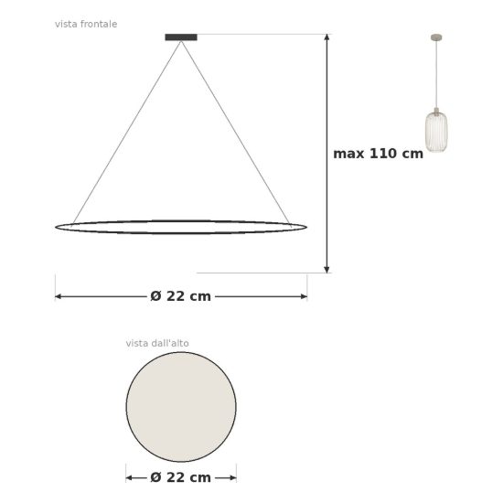 Eglo lodods lampada a sospensione 22cm per sala da pranzo moderna sabbia