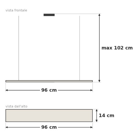 Eglo fariolo lampadario a sospensione 6 luci 96cm per sala da pranzo moderno bronzo