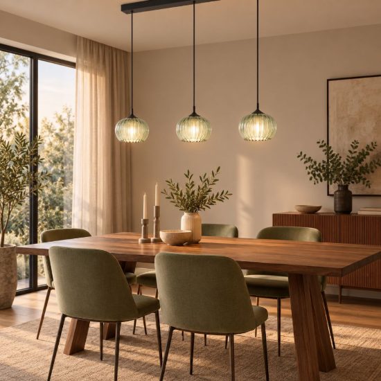 Eglo alamito lampadario led 12,9w cct 2700k 6500k 3 luci 88,3cm per cucina moderno nero