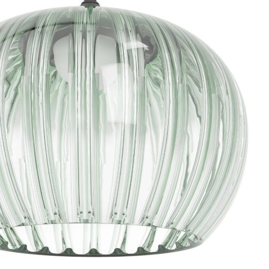 Eglo alamito lampadario led 12,9w cct 2700k 6500k 3 luci 42,5cm per cucina moderno nero