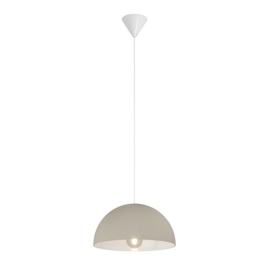 Eglo gaetano 2 lampadario a sospensione 40cm per cucina moderno sabbia e bianco