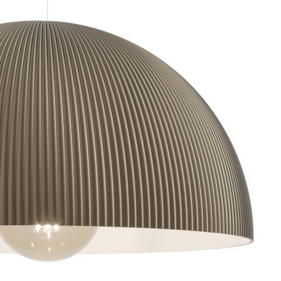 Eglo gaetano 2 lampadario a sospensione 30cm per cucina moderno bianco e bronzo