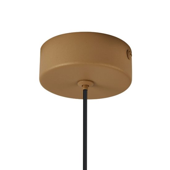 Lampada a sospensione per camera da letto oro vetro led 5w 3000k
