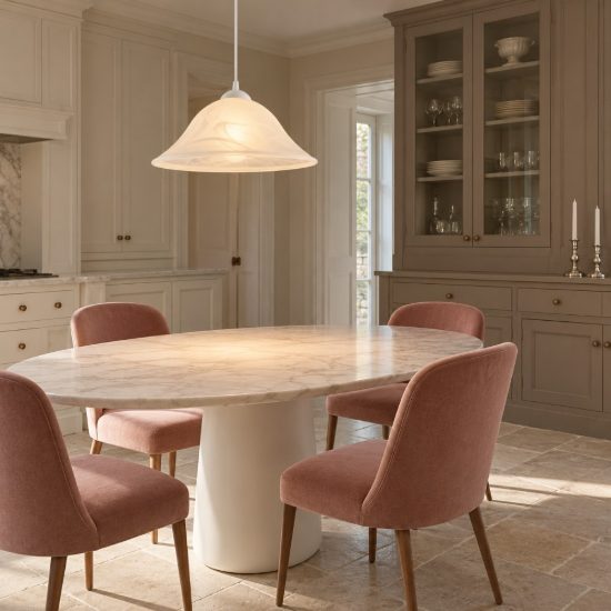 Eglo albany lampadario a sospensione 35cm per cucina moderno con vetro bianco