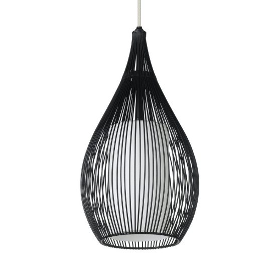 Eglo razoni lampadario a sospensione 3 luci 99cm per cucina moderno nero
