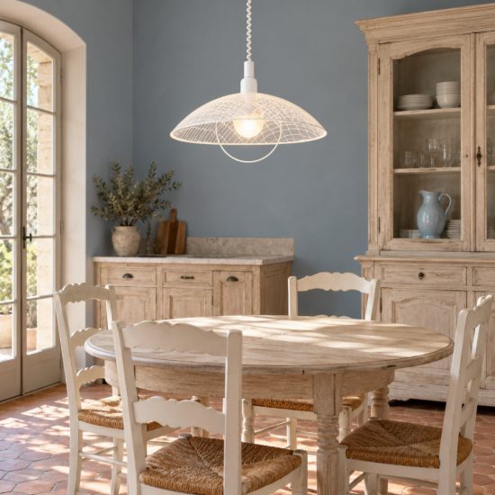 Eglo alvez lampadario a sospensione 42cm per cucina moderno con vetro bianco