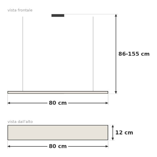 Eglo aleandro 1 lampadario led 18w 3000k 4 luci 80cm dimmerabile per sala da pranzo moderno cromo