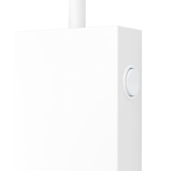 Eglo tazzoli applique per comodino led 3,8w 3000k 30cm con usb e braccio flessibile bianca