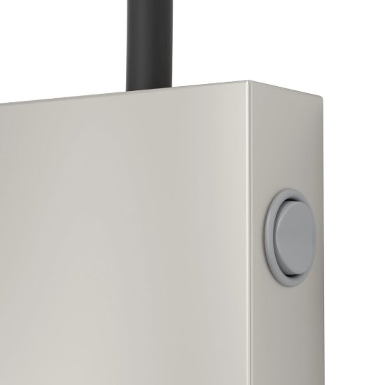 Eglo tazzoli applique per comodino led 3,8w 3000k 30cm con usb e braccio flessibile nichel e nera
