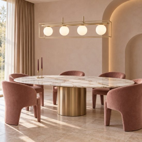 Eglo vallaspra lampadario a sospensione 4 luci 91cm per sala da pranzo moderno champagne