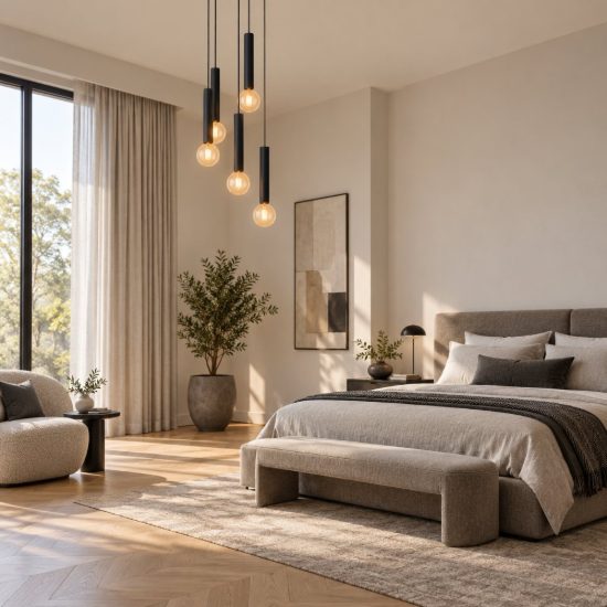 Eglo cortenova lampadario a sospensione 5 luci 35cm per sala da pranzo moderno nero