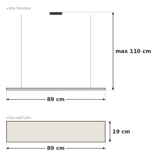 Eglo floresta lampadario a sospensione 3 luci 89cm per cucina industriale nero con vetri fumé