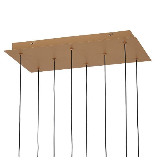 Lampadario per tavolo da pranzo bocce vetro multicolore led 3000k