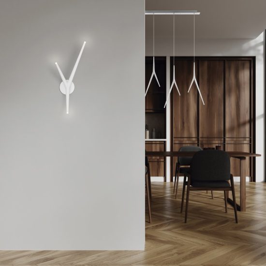 Applique da parete design moderno led 5.5w 3000k bianca