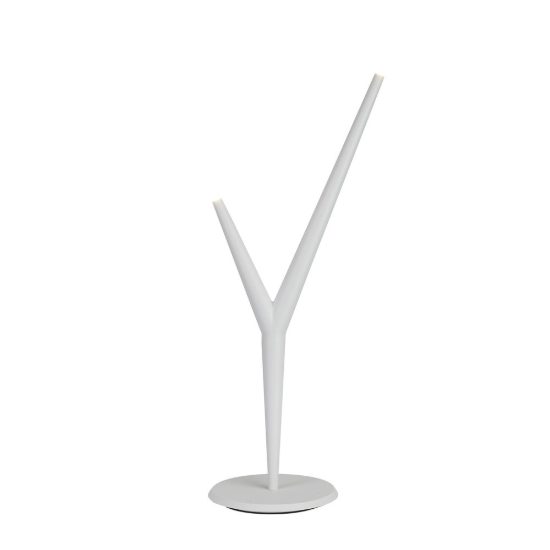 Lampada da tavolo led 4w 3000k moderna bianca per soggiorno