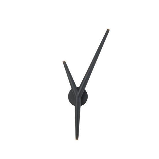 Applique da parete per sala da pranzo nera led 5.5w 3000k 23cm