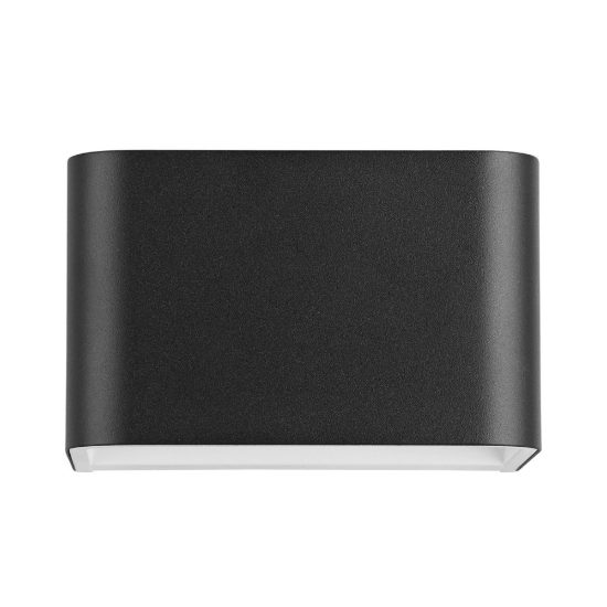 Eglo sania 4 applique led 6w 3000k 13cm per soggiorno moderna nera e bianca