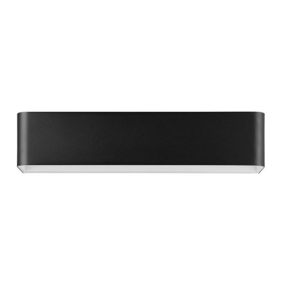 Eglo sania 4 applique led 12w 3000k 36,5cm per soggiorno moderna nera e bianca
