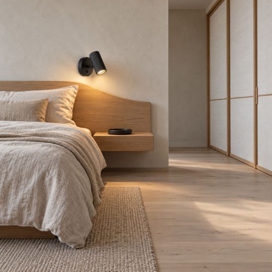 Eglo portillo applique per comodino camera da letto gu10 11cm moderna nera