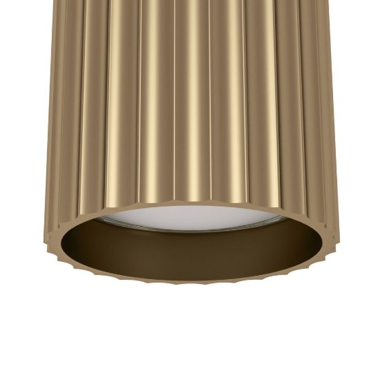 Eglo portillo applique per comodino camera da letto gu10 11cm moderna ottone
