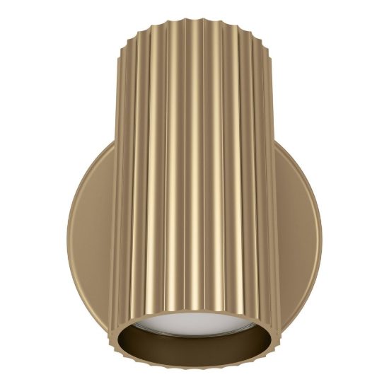 Eglo portillo applique per comodino camera da letto gu10 11cm moderna ottone