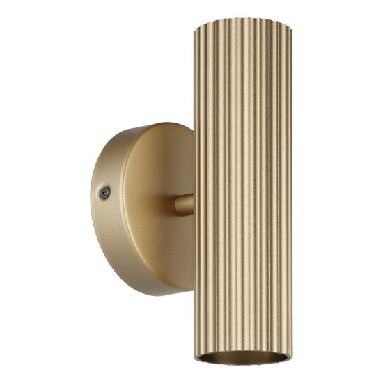 Eglo portillo applique 2 luci gu10 20cm per soggiorno moderna ottone