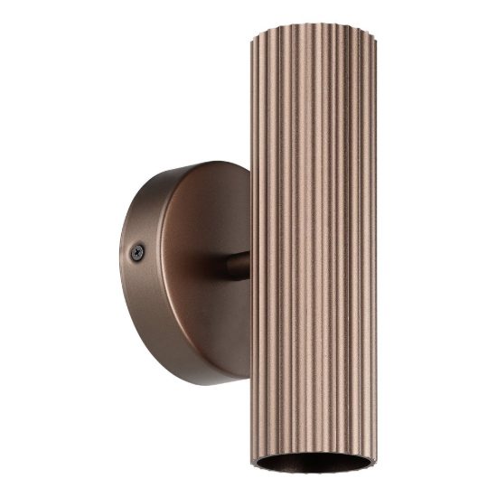 Eglo portillo applique 2 luci gu10 20cm per soggiorno moderna bronzo