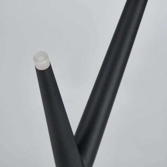 Lampada da tavolo moderna per soggiorno nera led 4w 3000k