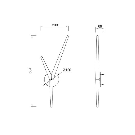Lampada da tavolo moderna per soggiorno nera led 4w 3000k