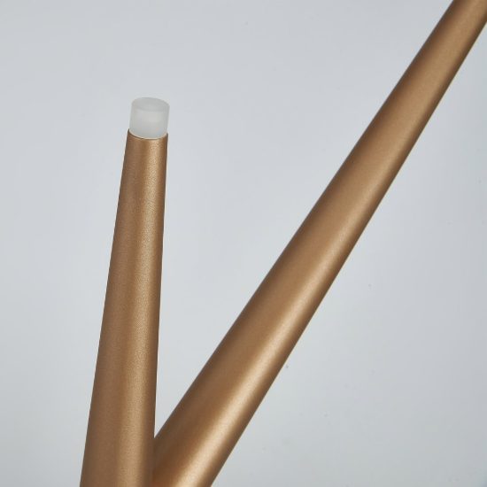 Lampada da tavolo design moderno oro per salotto led 4w 3000k