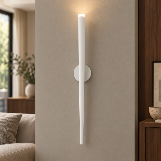 Applique da parete led 6w 3000k 12cm moderna bianca