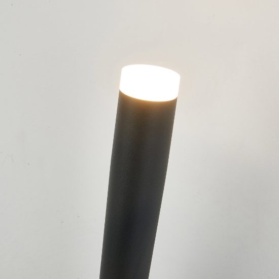 Applique da parete design moderna nera led 6w 3000k 12cm