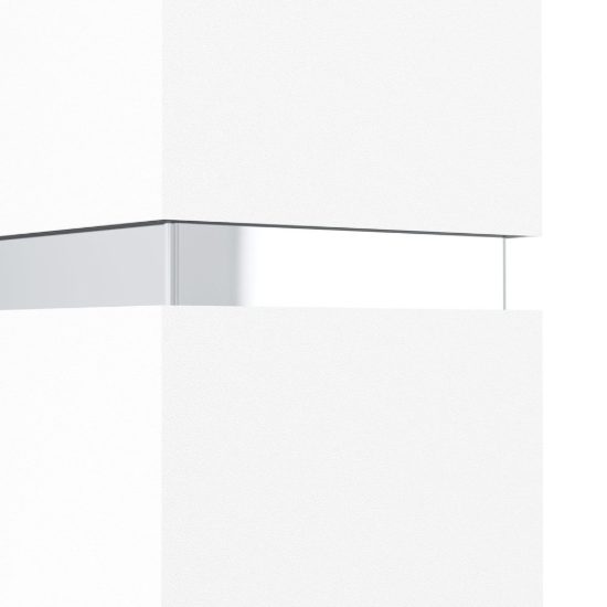 Eglo passa applique 2 luci gu10 led 5,6w 3000k 17cm per soggiorno moderna cromo e bianca