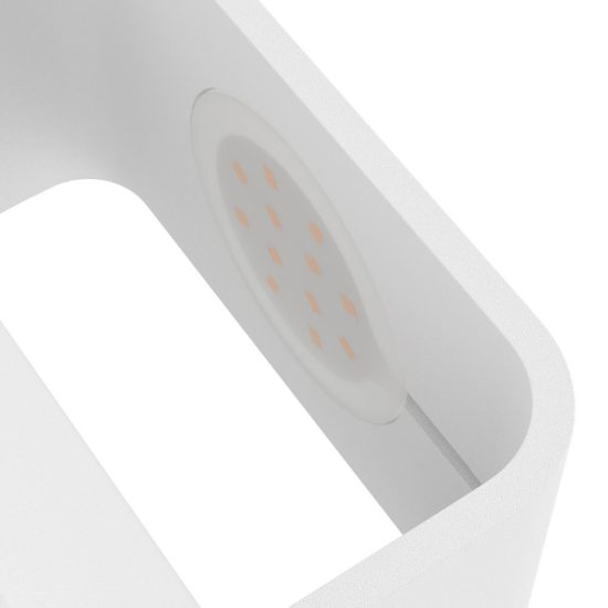 Eglo sania 4 applique led 6w 3000k 13cm per soggiorno moderna bianca