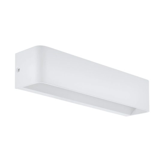 Eglo sania 4 applique led 12w 3000k 36,5cm per soggiorno moderna bianca