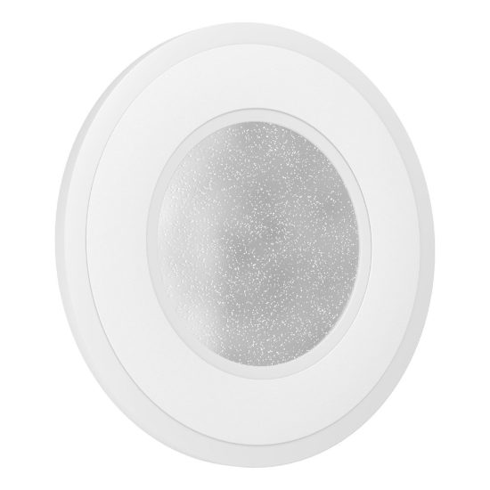 Eglo macchioni applique led 12w 4000k 20cm per soggiorno moderna rotonda bianca