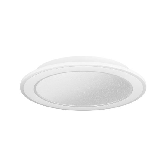 Eglo macchioni plafoniera led 20w cct 2700k 6500k 38cm con telecomando per soggiorno moderna rotonda bianca
