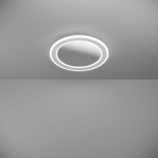 Eglo macchioni plafoniera led 20w cct 2700k 6500k 38cm con telecomando per soggiorno moderna rotonda bianca