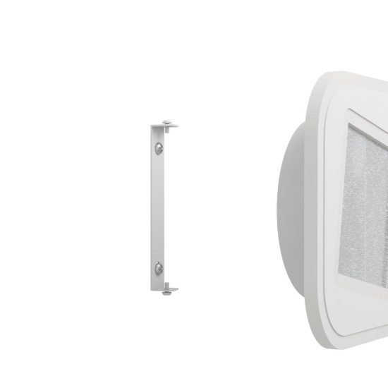 Eglo macchioni applique led 12w 4000k 20cm per soggiorno moderna quadrata bianca