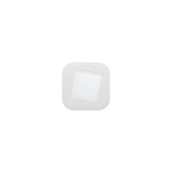 Eglo macchioni applique led 12w 4000k 20cm per soggiorno moderna quadrata bianca
