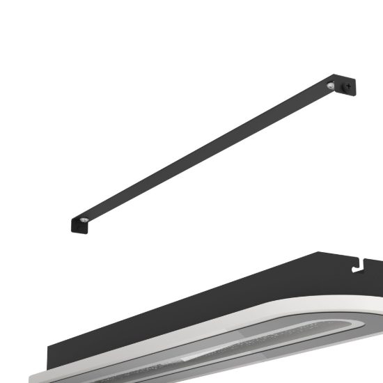 Eglo macchioni plafoniera led 20w cct 2700k 6500k 55cm con telecomando per corridoio moderna ovale nera e bianca