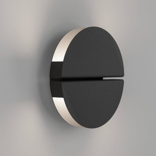 Eglo pianosa applique per comodino camera da letto led 4,5w cct 2700k 6500k 18cm ip44 nera
