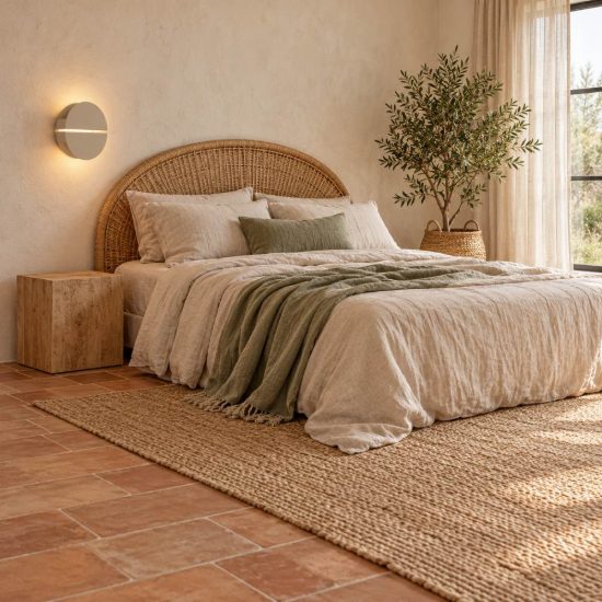 Eglo pianosa applique per comodino camera da letto led 4,5w cct 2700k 6500k 18cm ip44 sabbia