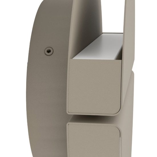 Eglo pianosa applique per comodino camera da letto led 4,5w cct 2700k 6500k 18cm ip44 sabbia